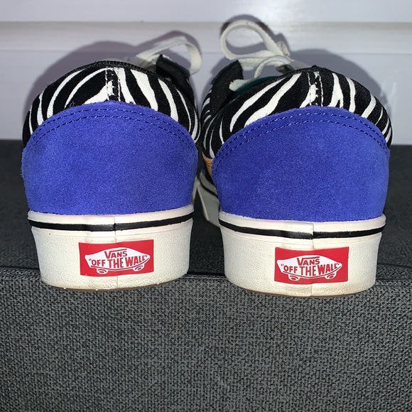 Zebra Colorblock Old Skool Comfycush Vans - Picture 3 of 5